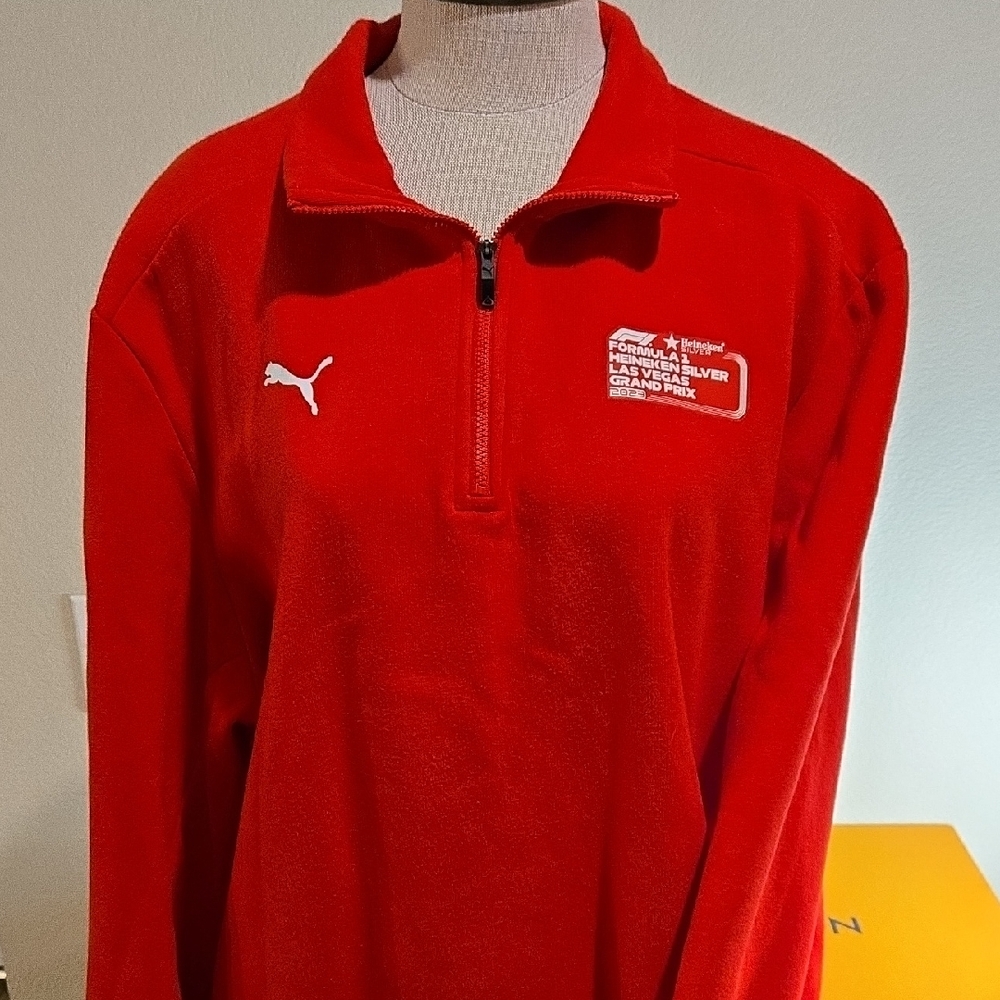 Puma 2023 Formula 1 Las Vegas‎ Grand Prix Guest Services Red Zip Pullover
